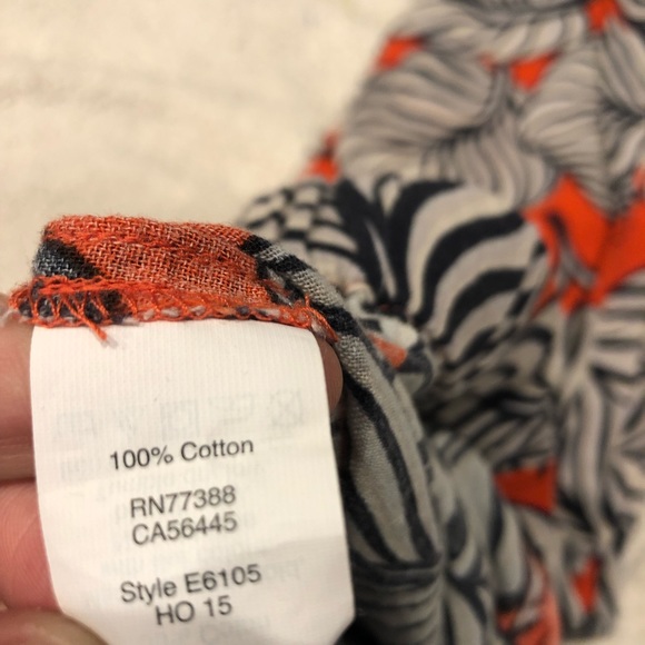 Madewell Shorewalk Cover-Up Pants in Vintage Palm Beach Tropical Leaf Print - Picture 4 of 6